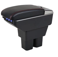 Accessoires TELLIKA Jimny, accoudoir central en cuir à double couche pour Suzuki Jimny 2018-2024 JB64W/JB74, 3 USB