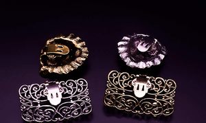 Clips Decorativos Vintage Extraíbles para Zapatos de Mujer, Adornos para Zapatos, Bolsos, Sombreros, Estilo Cabeza de León, Retro Dorado - Product Image 5