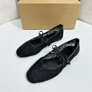 รองเท้าตาข่ายฝรั่งเศสสำหรับผู้หญิงระบายอากาศได้ดีและอ่อนโยนรองเท้าสำหรับใส่เดินแบบลำลอง - Product Image 2