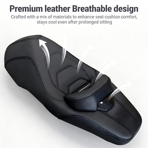 OEM KYMCO <strong>CT250</strong> Touring Seat-Passenger Side Waterproof Leather High-Density Sponge Stainless Steel Hinge Chrome-plated Lock 5min - Product Image 6