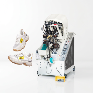 Macchina Automatica Idraulica per Montaggio Suole con 7-9 Pinze, per Tutti i Tipi di Scarpe, con Touchscreen Multilingue e Memoria Automatica del Percorso della Colla - Product Image 1