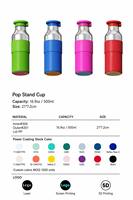 Bouteille d'eau en acier inoxydable de 500 ml en gros, logo personnalisé OEM, couleur macaron, isotherme sous vide, anti-fuite, maintien au chaud 12-24h