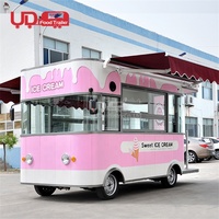 Camion de nourriture mobile de grande taille personnalisé, camion à café, camion à glaces sucrées, entièrement équipé, camion de nourriture électrique à vendre