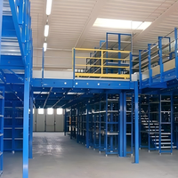 Plateforme industrielle en acier à capacité de charge de 2000 kg/m, mezzanine robuste pour palettes, entrepôt de stockage de marchandises CE/ISO