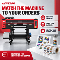 Mesin Printer UV DTF 60cm 3 Head Roll to Roll Langsung dari Pabrik untuk Stiker Label Kristal pada Gelas, Kaca, Akrilik