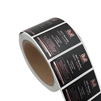Autocollants en vinyle BOPP mat adhésif imperméable personnalisé pour les bouteilles de rouge à lèvres de parfum de soins de la peau-Étiquettes d'emballage cosmétique de qualité supérieure