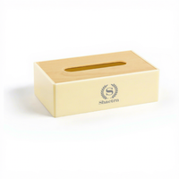 Boîtes de kit dentaire personnalisées pour hôtel, boîtes de rangement pour articles de toilette, boîtes à mouchoirs en cuir, porte-mémos pour chambre d'hôtes et porte-télécommandes