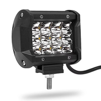 FDN Venta superior Off-Road Driving Fog Light 4 pulgadas 3 filas 36w Amarillo Blanco 3600LM Spot Beam Super Power Led Work Light bar para coche