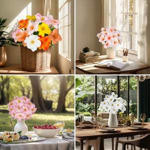 Ramo de Tulipanes Artificiales de Seda de Alta Calidad para Decoración del Hogar, Sala de Estar, Accesorios de Fotografía, PU - Product Image 6