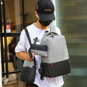 Sac à dos pour ordinateur portable BSCI Factory OEM ODM, design simple, léger, pour voyage, lot de 3 pièces, vente en gros - Product Image 5