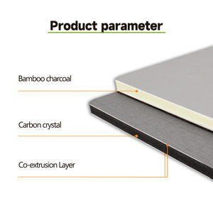ألواح حائط داخلية ديكورية حجرية غير ملحومة من قشرة خشب الفحم الخيزراني PVC ثلاثية الأبعاد لتغطية جدران غرفة المعيشة - Product Image 5