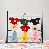 Boneka Beruang Teddy 30cm, Hoodie Sweater Jumper, Pakaian Pengganti Beruang Kecil, Aksesoris, Poliester, Musim Panas, Grosir