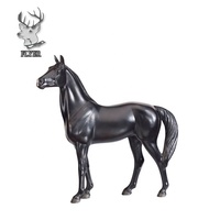 Ornements d'extérieur pour la maison Statues de chevaux en fibre de verre en résine grandeur nature à vendre