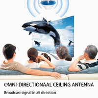 Antenne omnidirectionnelle intérieure à large bande dôme de plafond 2400-5850 pour CB Radio Wifi et Satellite Internet polarisation verticale