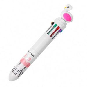 Stylo bille en plastique créatif 10-en-1 multicolore avec logo personnalisé, en gros, pas cher, avec boîte de présentation - Product Image 2