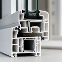 Profil de fenêtre en PVC Fenêtre coulissante en PVC Fenêtres en PVC Économie d'énergie Insonorisation Durable Bâtiment résidentiel Fenêtre en plastique