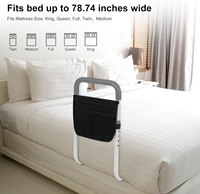 Barre de soutien médical pour lit, pour personnes âgées, en aluminium, design réglable, sac de rangement gratuit, fixation, fournitures thérapeutiques
