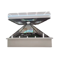Nouvelle arrivée 2.5M modèle 3D objet réel holographique pyramide sable table vitrine pour usage intérieur OEM direct pour société immobilière