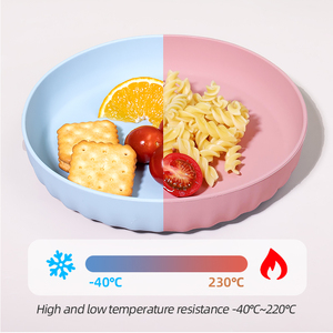 Assiette à <span class=keywords><strong>ventouse</strong></span> en silicone <span class=keywords><strong>de</strong></span> qualité alimentaire pour bébé, bol, tasse, vaisselle, <span class=keywords><strong>set</strong></span> <span class=keywords><strong>de</strong></span> repas pour enfants - Product Image 3