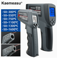 Gamme -50 ℃ ~550 ℃   Thermomètre infrarouge numérique à laser pour usage domestique et industriel, communication USB, matériau ABS+PC