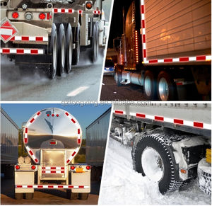 شريط عاكس عالي الوضوح أحمر وأبيض معتمد من وزارة النقل الأمريكية - ملصقات عاكسة لاصقة بدون درزات لأغراض السلامة - Product Image 5