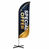 Drapeau en forme de larme personnalisé avec matériel de présentation pour les détaillants, promotion d'événements en plein air