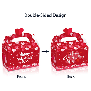 <span class=keywords><strong>Feliz</strong></span> Día de San Valentín Caja de regalo Love Velentine's Day Party Candy 3D Caja de papel de mano - Product Image 2