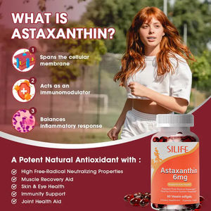 Astaxanthin תומך פעילות אנטי-אוקסידנטים העור & בריאות העין תמיכה צמח astaxanthin softgel פרטי תווית תוספי מזון - Product Image 4