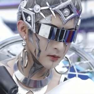 Lunettes de fête futuristes en gros, style punk, avec verres argentés enveloppants, pour femmes et hommes - Product Image 5