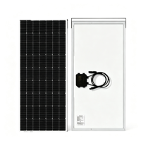 Panneaux solaires en silicium polycristallin, surface en verre entièrement noire, pour système de production d'énergie solaire domestique et industriel