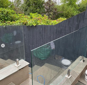 ZD 2205 – Nouveaux poteaux de balustrade en verre pour piscine, en acier inoxydable, pour extérieur, avec raccords pour verre de 12 mm - Product Image 3