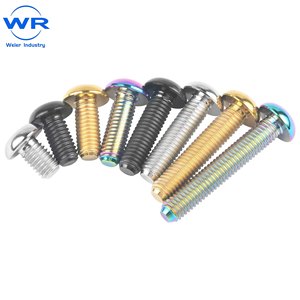 Tornillo de titanio M3 / M4 / M5 x 6 8 10 12 15 18 20 25 30mm con llave Allen para tornillos de fijación de portabidones de bicicleta - Product Image 1
