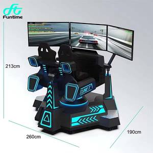 جهاز محاكاة culeap VR مورد 3 شاشات لسباقات الحركة ، VR Arcade للألعاب ، آلة جديدة - Product Image 3