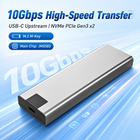 Carcasa Externa para SSD SATA M.2 sin Herramientas, USB 3.0 de 5 Gbps, Aluminio, Clave B, 2230/2242/2260/2280, 2 TB, Universal, Portátil
