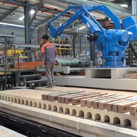 Mesin Penumpuk Bata Robot Otomatis Mesin Palletizer Bata Robot Penumpuk Bata untuk Penumpukan Blok