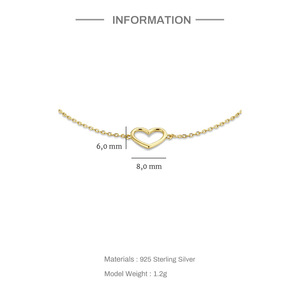 Fashion Simple S925 Sterling Silver Hollow love Glossy Simple Versatile <b>Stacked</b> <b>Bracelet</b> - Product Image 3