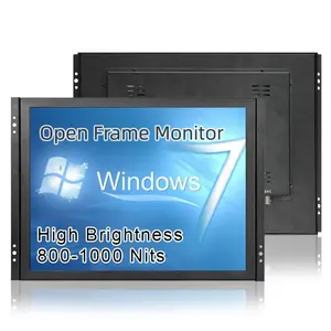 8 10.1 11.6 15 17 19 18.5 21.5 23.8 Inch High Brightness Daylight Readable Outdoor 1000 Nits Open Frame Industrial Touch Monitor