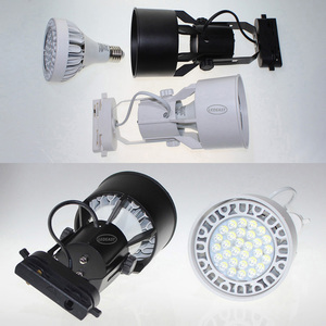 Ledeast TDCN-33 thâm quyến bán buôn 33 Wát <span class=keywords><strong>PAR30</strong></span> ánh sáng theo dõi 2 3 cáp 3 giai đoạn dẫn ánh sáng theo dõi hệ thống cho trong nhà - Product Image 5