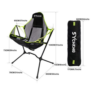 Silla Mecedora Plegable Portátil de Aleación de Aluminio para Exteriores, Silla de Pesca, Silla Luna para Playa y Barbacoa - Product Image 3