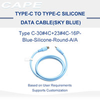 Câble magnétique en silicone Type C 65W PD à charge rapide sur mesure, 10m, avec instrumentation, faisceau de câblage et assemblage de fils UL1354