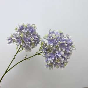 Décoration de couloir de cérémonie de mariage, photographie, maison : 2 têtes de fleurs artificielles d'<span class=keywords><strong>hortensia</strong></span> étoilé - Product Image 4