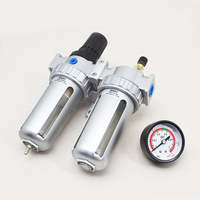 SFC série G1/4 G3/8 G1/2 régulateur de pression de filtre à eau SFC200 SFC300 SFC400 Kit de régulateur d'air avec filtre