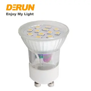 迷你小型GU10 MR11直径35MM AC220-240V SMD2835射灯3W GU10 LED射灯灯泡，LED-GU10