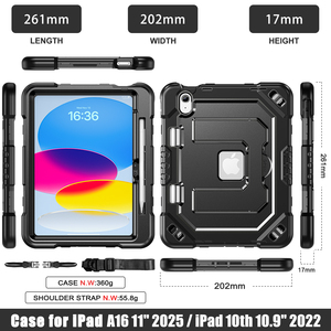 Capa para <span class=keywords><strong>Tablet</strong></span> com Suporte para iPad <span class=keywords><strong>10</strong></span>ª Geração/<span class=keywords><strong>10</strong></span>.9 Polegadas 2022, Compatível com iPad 11ª Geração A16 2025, Capa Resistente a Impactos - Product Image 6