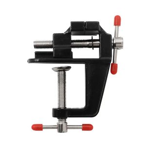 Da Ye Jiang Mini Bench Vise 86x95mm Metal <b>Smooth</b> Jaw Stationary Base For Woodworking Diy Model <b>Tools</b> - Product Image 2