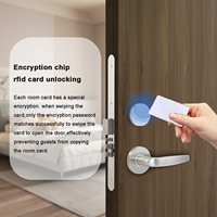 Cerradura Electrónica Inteligente RFID de Acero Inoxidable 304 para Puertas de Hotel, con Tarjeta Magnética, para Puertas de Madera, con SDK y Software Gratuito