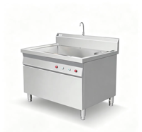 Lave-vaisselle à ultrasons de qualité professionnelle, silencieux, antichoc, avec contrôle de la minuterie, anti-cuisson à sec, pour usage commercial