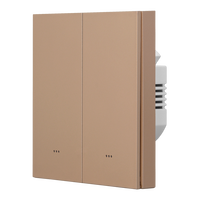Lerlink A3 série nouveau Design interrupteur 1-4 Gang interrupteur voix avec Alexa Google Yandex Tuya WiFi Smart Life bouton poussoir interrupteur d'éclairage