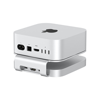 Aluminium-Standfuß für Mac Mini M4 M4 Pro M5 Pro/M6 mit M.2 NVMe SSD-Gehäuse 4K60Hz HDMI SD TF 4.0 Kartenleser USB3.2