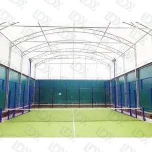 Ldk Sportuitrusting Hot Sales Fabricage Volledig Panoramisch Enkele Padelbaan 10*20M Kunstgras Voor Padel Tennisbaan